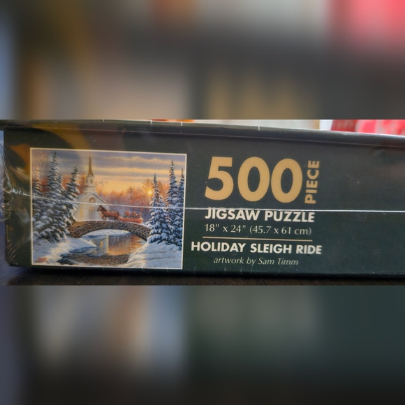 NWT Lang Holiday Sleigh Ride 500 Piece Puzzle - Picture 2 of 3